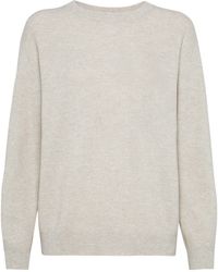 Brunello Cucinelli - Cashmere English Rib Knit Sweater - Lyst
