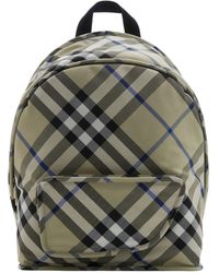 Burberry - Check Shield Backpack - Lyst