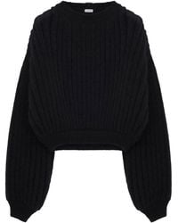 Loewe - Ribbed Balloon-Sleeve Sweater - Lyst