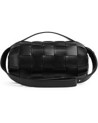 Bottega Veneta - Small Leather Intreccio Boombox Cross-Body Bag - Lyst