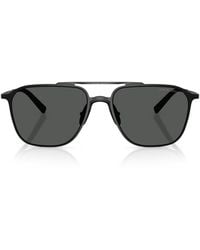 Giorgio Armani - Metal Aviator Sunglasses - Lyst
