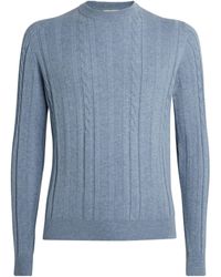 FIORONI CASHMERE - Cashmere Cable-knit Sweater - Lyst
