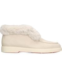 Santoni - Suede Hadeel Ankle Boots - Lyst