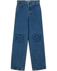 Loewe - Anagram Baggy Jeans - Lyst