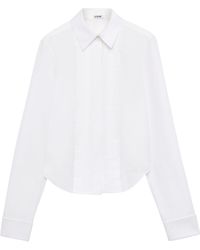 Loewe - Cotton Pleated Long-sleeve Shirt - Lyst