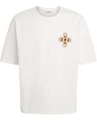 Commas - Cotton Embroidered T-Shirt - Lyst
