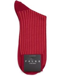 FALKE - Cotton-Blend Oxford Stripe Socks - Lyst