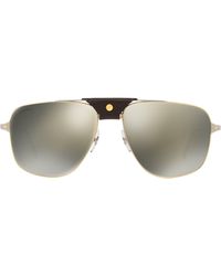 Cartier - Santos De Pilot Sunglasses - Lyst