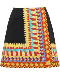 La DoubleJ - Cotton Foulard Mini Skirt - Lyst