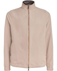 FIORONI CASHMERE - Silk Bomber Jacket - Lyst