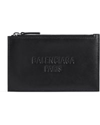 Balenciaga - Leather Duty Free Zip Card Holder - Lyst