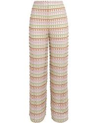 Veronica Beard - Knitted Fatima Wide-Leg Trousers - Lyst