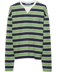 Prada - Cotton Striped Rugby Shirt - Lyst