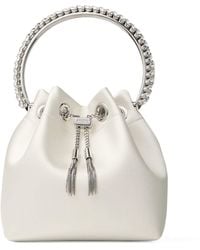 Jimmy Choo - Satin Bon Bon Top-Handle Bag - Lyst