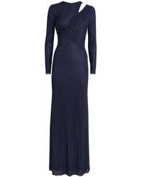 Self-Portrait - Embellished Cut-Out Maxi Dress - Lyst