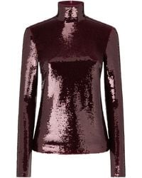 Tom Ford - Sequinned Rollneck Top - Lyst
