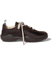 Miu Miu - Technical Fabric & Suede Bubble Sneakers - Lyst