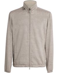 Corneliani - Linen-Blend And Nylon Reversible Jacket - Lyst