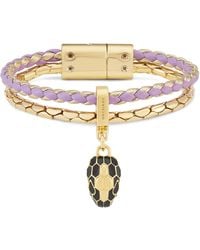 BVLGARI - Extra Small Leather Serpenti Forever Bracelet - Lyst