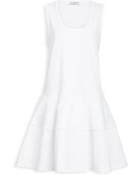 Alaïa - Cotton Tank Mini Dress - Lyst