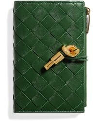 Bottega Veneta - Nappa Leather Intrecciato Andiamo Bifold Wallet - Lyst