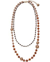 Weekend by Maxmara - Layered Bead Necklace - Lyst