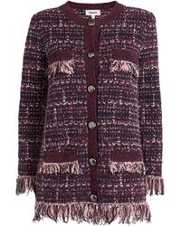 L'Agence - Cotton-Blend Kastoria Cardigan - Lyst