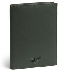 Emporio Armani - Saffiano Leather Passport Holder - Lyst