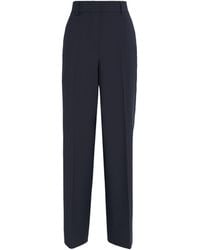 Weekend by Maxmara - Virgin Wool Wide-Leg Trousers - Lyst