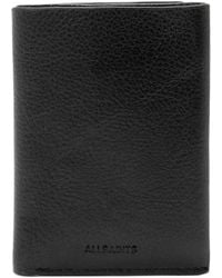 AllSaints - Leather Axis Bi-Fold Wallet - Lyst
