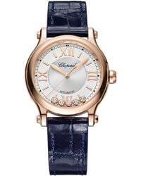 Chopard - Stainless Steel And Diamond Happy Sport Automatic Watch - Lyst