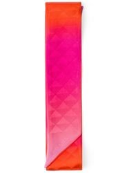 Prada - Silk Triangle Skinny Scarf - Lyst