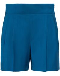 Max Mara - Virgin Wool Pleated Shorts - Lyst