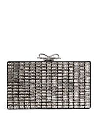 Self-Portrait - Crystal Chainmail Clutch Bag - Lyst