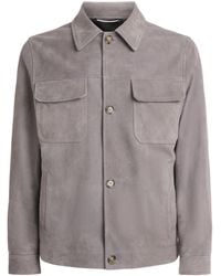Lardini - Sheepskin Suede Jacket - Lyst