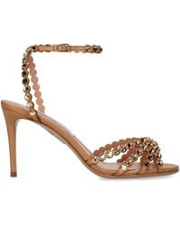 Aquazzura - Leather Tequila Sandals 85 - Lyst