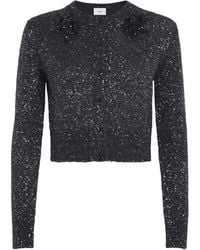 Erdem - Wool-Blend Sequin Cardigan - Lyst