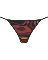 PUCCI - Marmo Print Bikini Bottoms - Lyst
