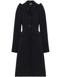 McQueen - Wool-Blend Structured Coat - Lyst
