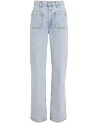 Sandro - Straight-Leg Patch Pocket Jeans - Lyst