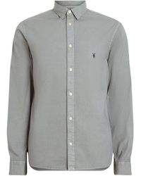 AllSaints - Stretch-cotton Hawthorne Shirt - Lyst