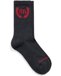 Balenciaga - Cotton-Blend Laurel Socks - Lyst