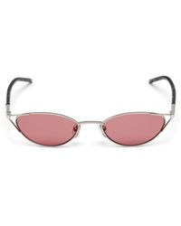 McQueen - Tortoiseshell Oval Sunglasses - Lyst