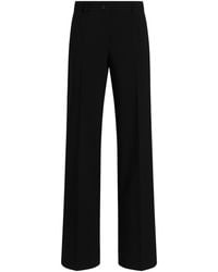 Dolce & Gabbana - Wool Straight Tailored Trousers - Lyst
