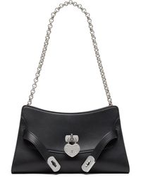 McQueen - Mini Leather Locke Shoulder Bag - Lyst