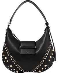 Jimmy Choo - Small Bar Studded Leather Shoulder Bag - Lyst
