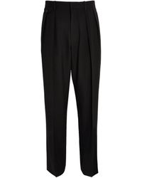 The Row - Wool Marcello Straight Trousers - Lyst