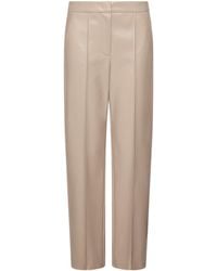 Marella - Faux Leather Straight Trousers - Lyst