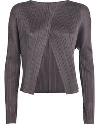 Pleats Please Issey Miyake - Monthly Colors September Pleated Cardigan - Lyst