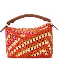 Loewe - X Paula's Ibiza Mini Crochet Puzzle Edge Top Handle Bag - Lyst
